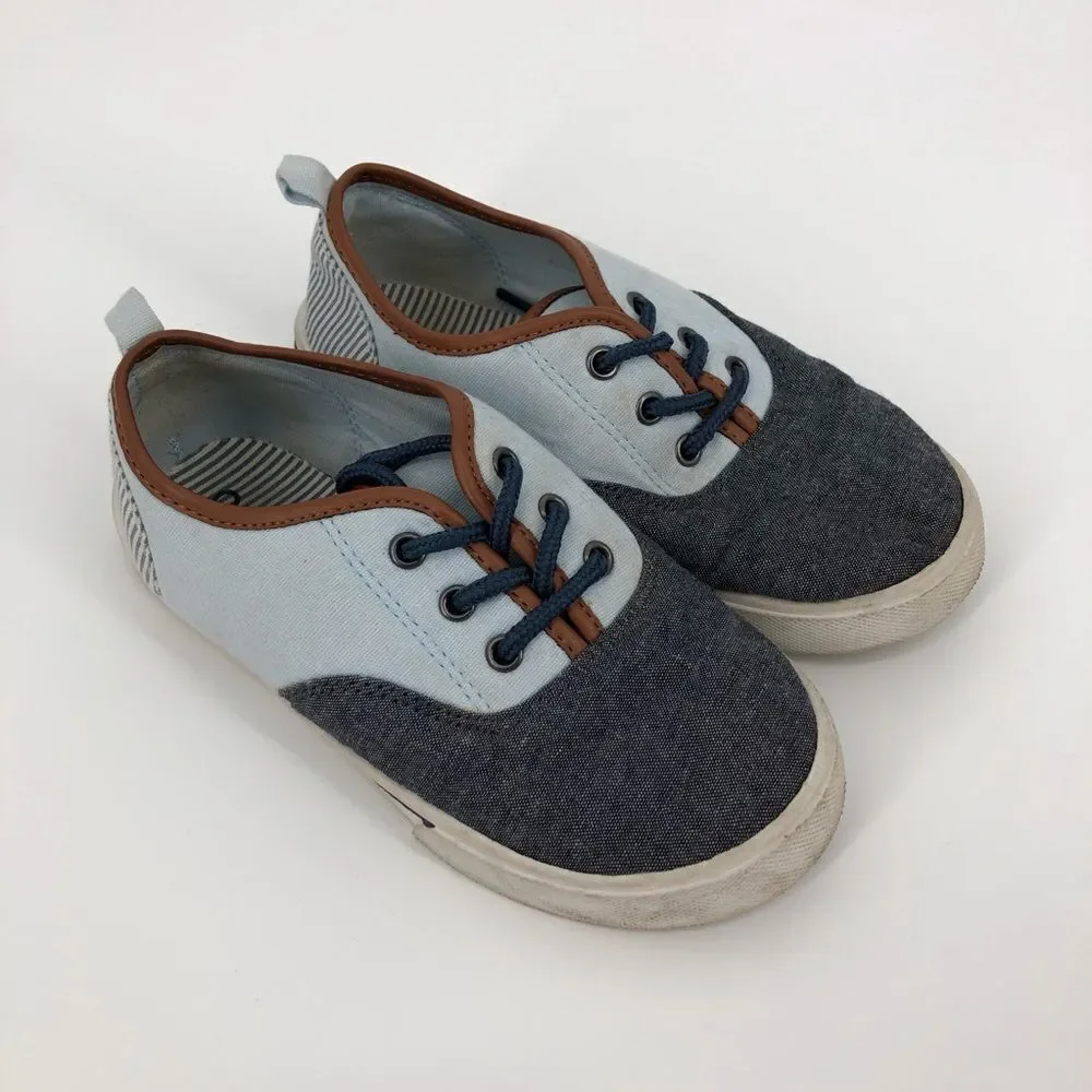 Oshkosh Boys Sneakers Size 2 Blue‎ Lace Up Dressy Casual